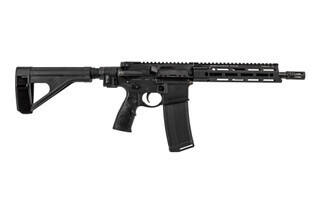 Daniel Defense 10.3" 300 BLK DDM4V7P AR-15 pistol with 9in MFR free float M-LOK rail and LAW Tactical folding adapter.